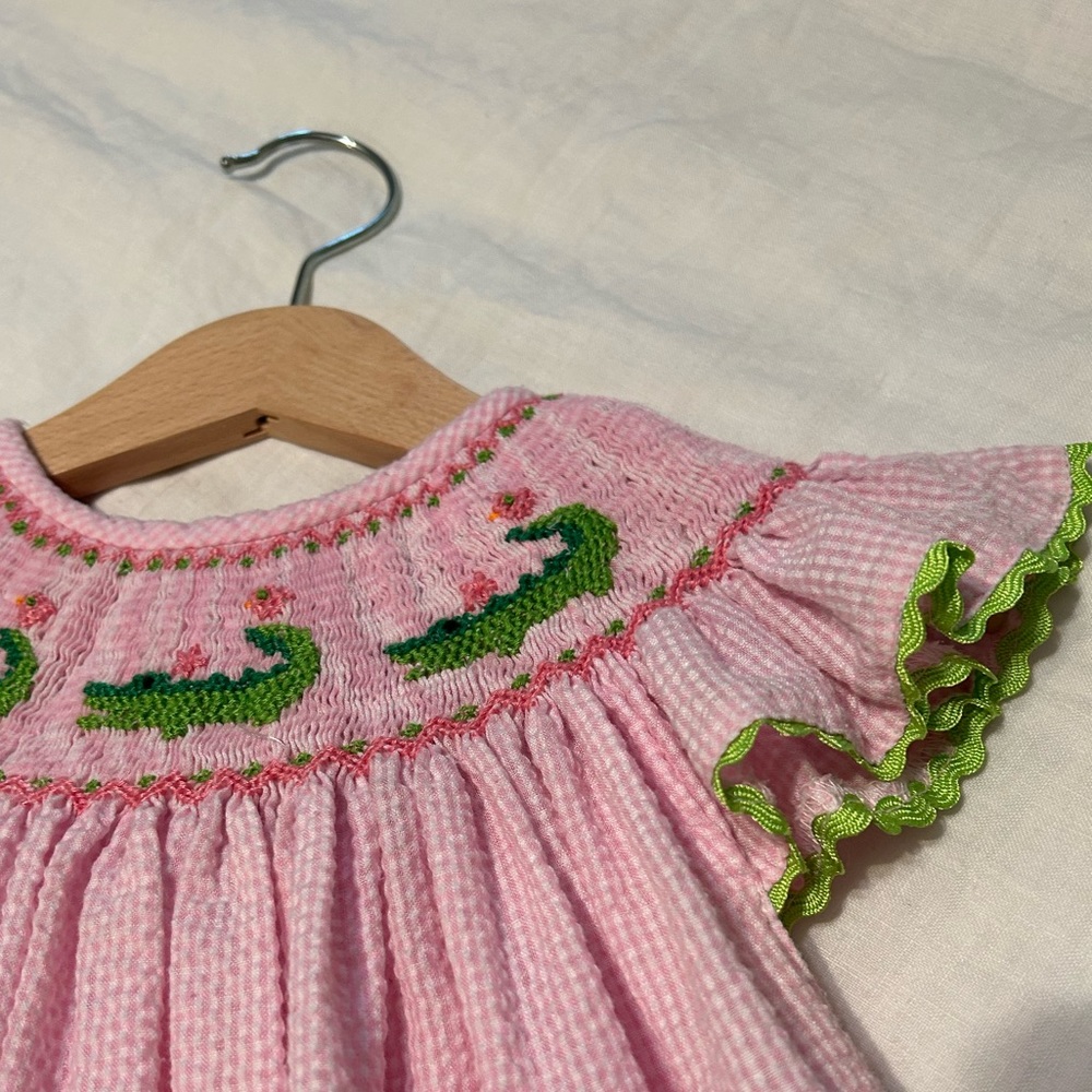 Alligator Smocked Dress Size 3
